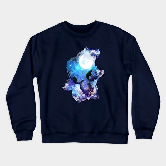 Moon Bears Crewneck Sweatshirt by DVerissimo